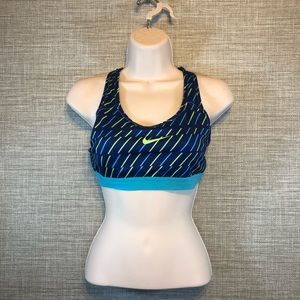 Nike Dry Fit Sports Bra Medium Blue